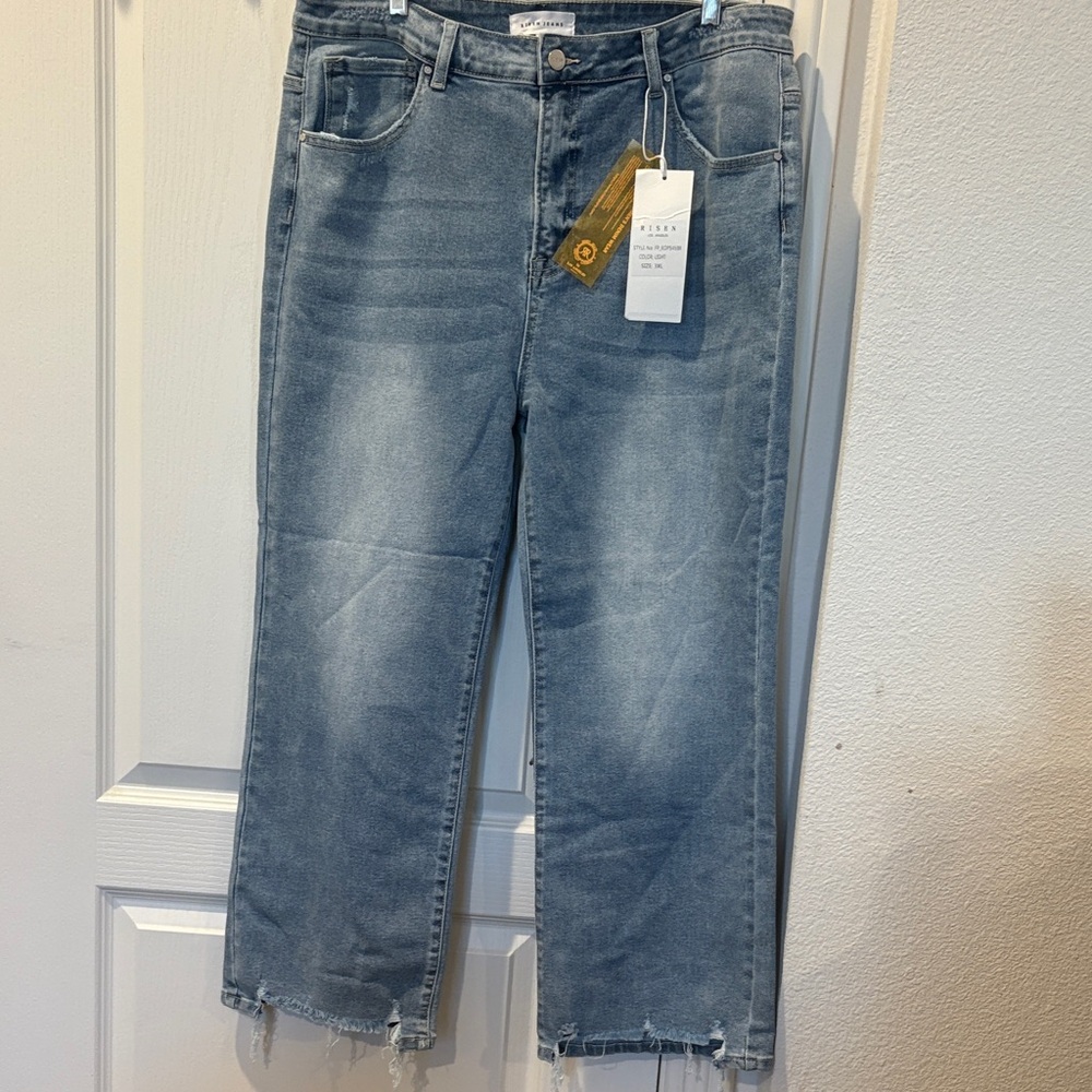 Classic Light Blue Wide Leg Jeans for Women